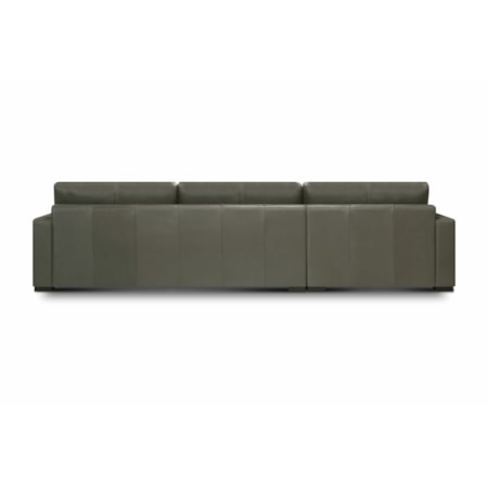 2-pc. LAF Leather Chaise Sectional Sofa