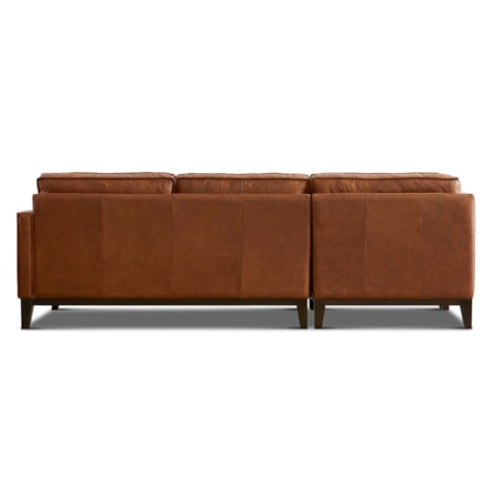 3-pc. Leather L-Shape Sectional Sofa