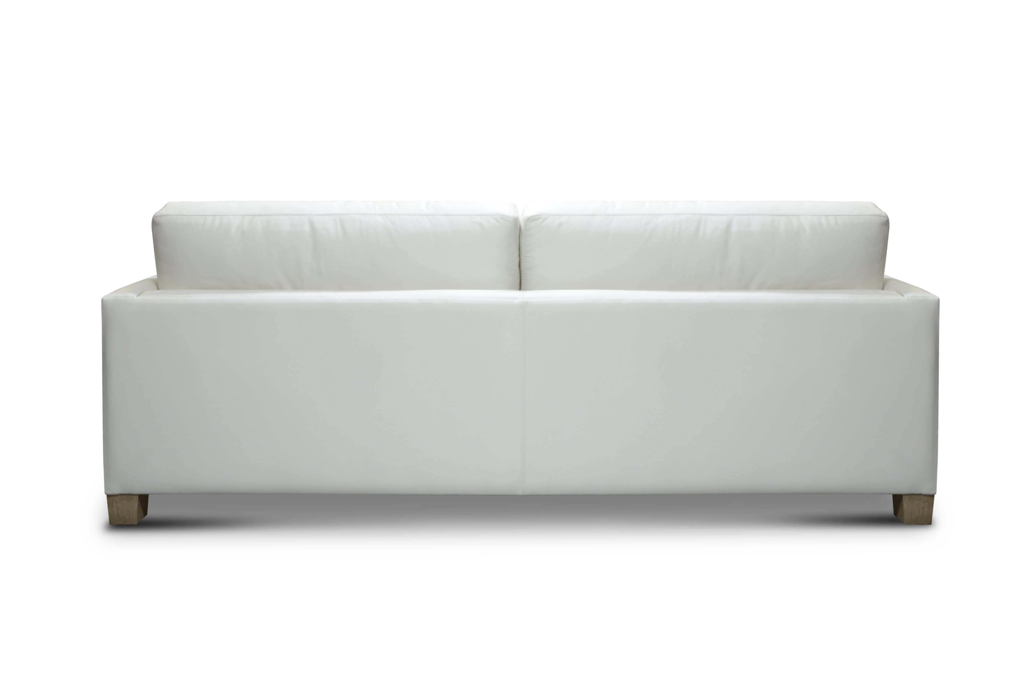 Leather Sofa w/Recessed Track Arms