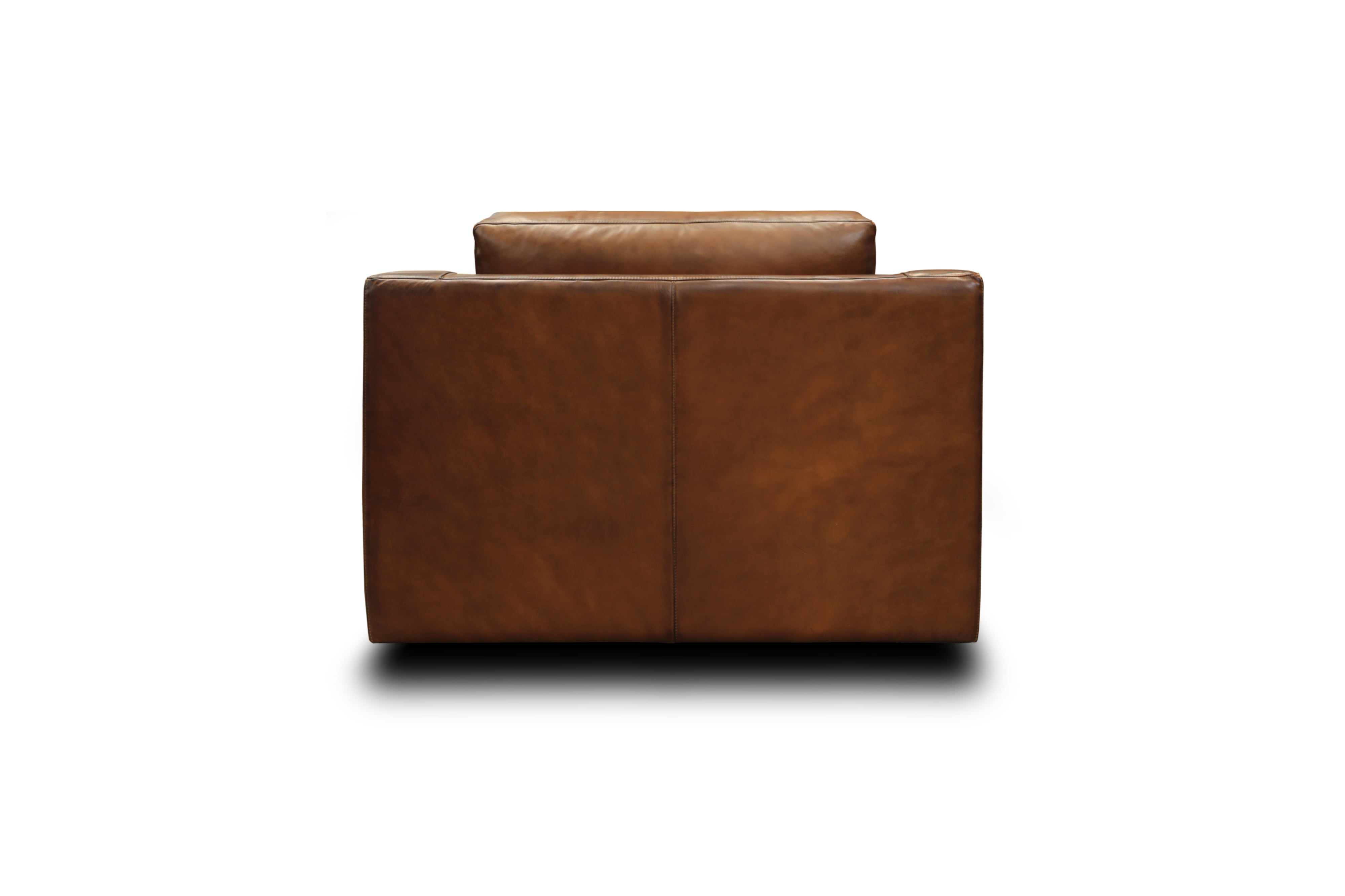 Leather Deep-Seating Swivel Chair