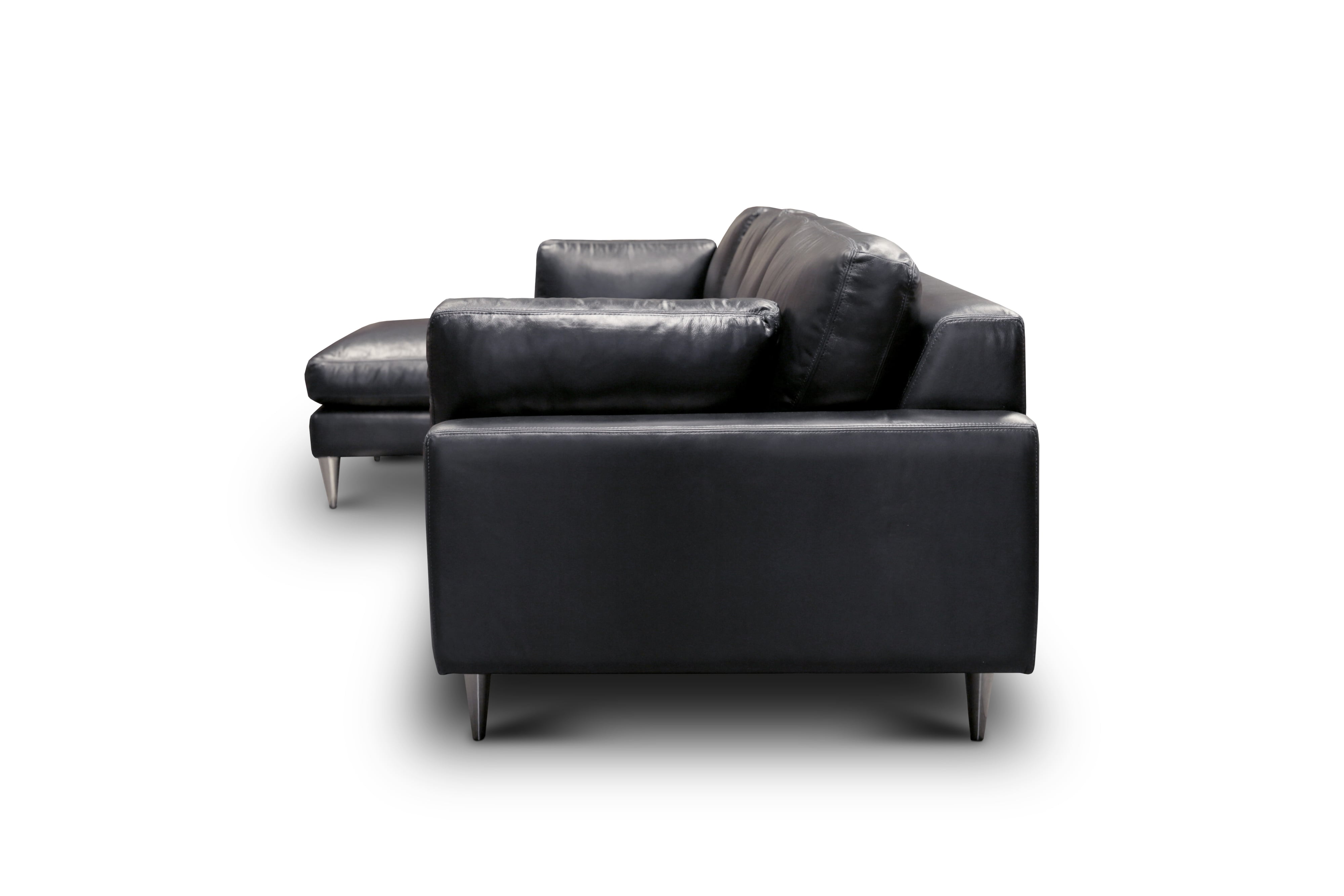 2-pc. Leather Sectional Sofa w/LAF Chaise