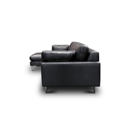 2-pc. Leather Sectional Sofa w/LAF Chaise