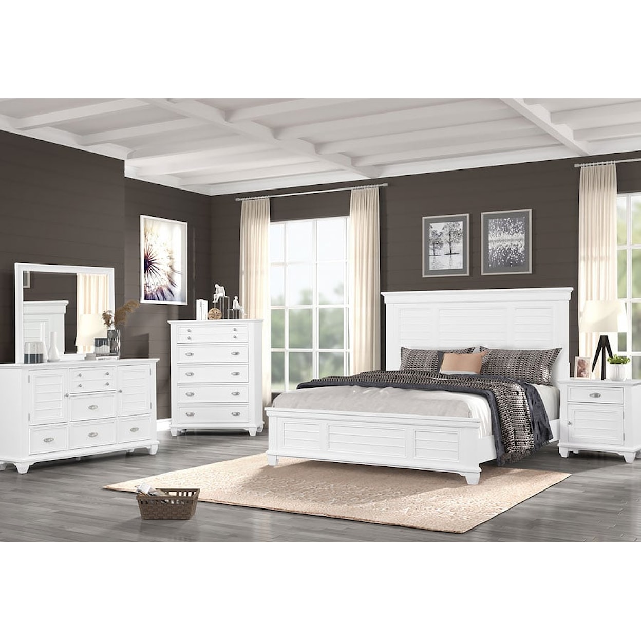 New Classic Jamestown 5PC  KING BEDROOM GROUP