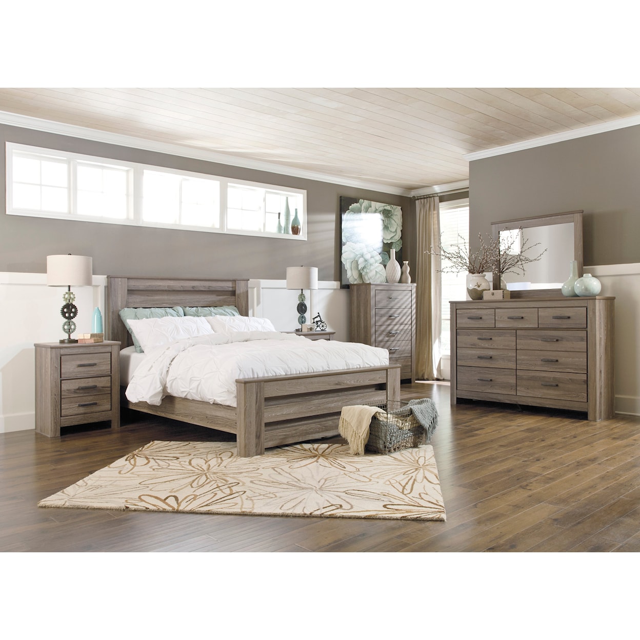 Signature Design by Ashley Zelen 5PC Queen Bedroom Group