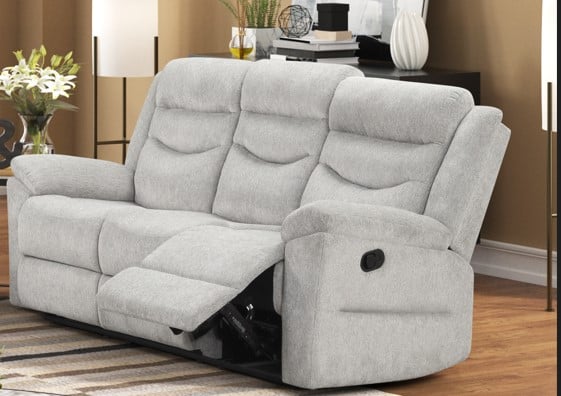 Minhas Furniture OXNARD MINHOXNARDMRSSABASMOKE Manual Reclining Sofa