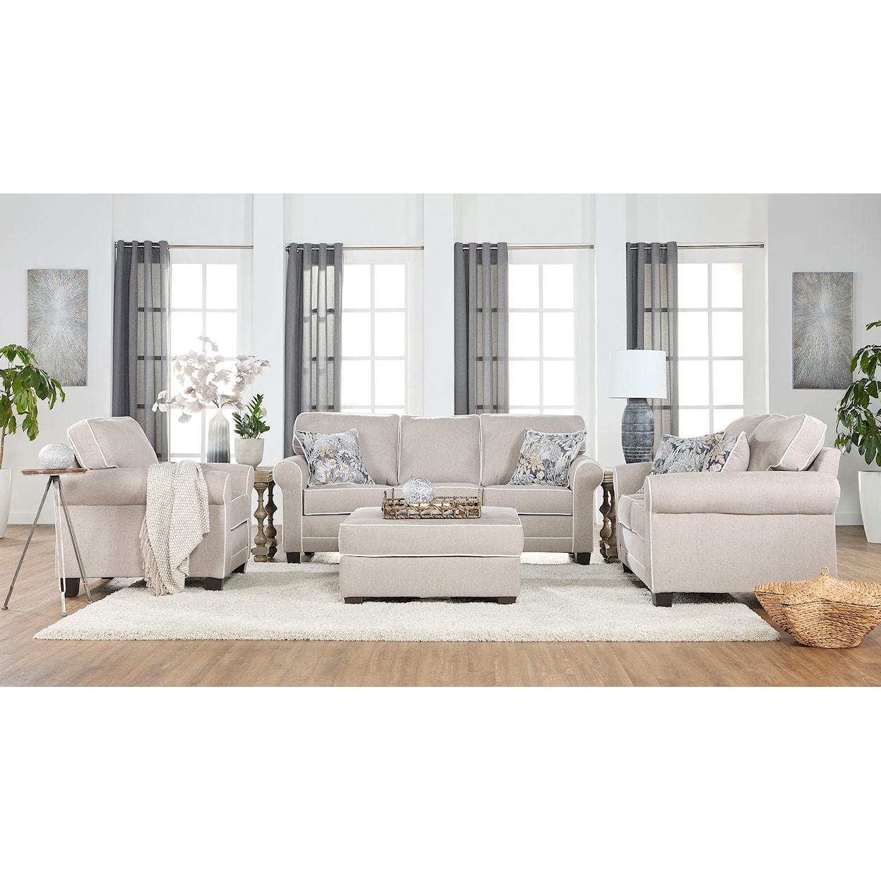 Hughes Furniture 3750 3PC Livingroom Set