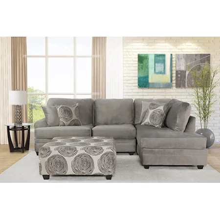 2PC SECTIONAL WITH CHAISE