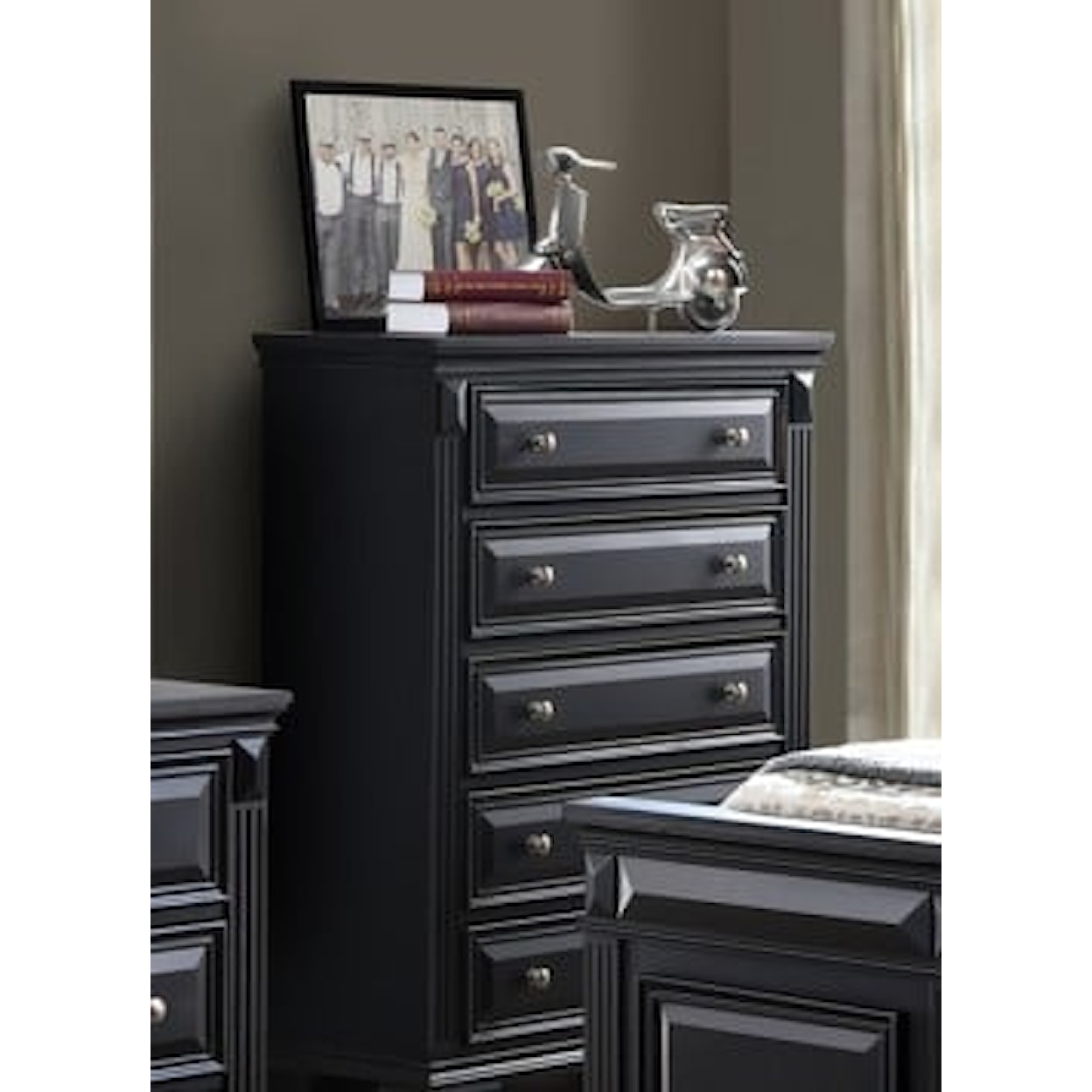 Minhas Furniture RAVENWOOD 5 Drawer Chest