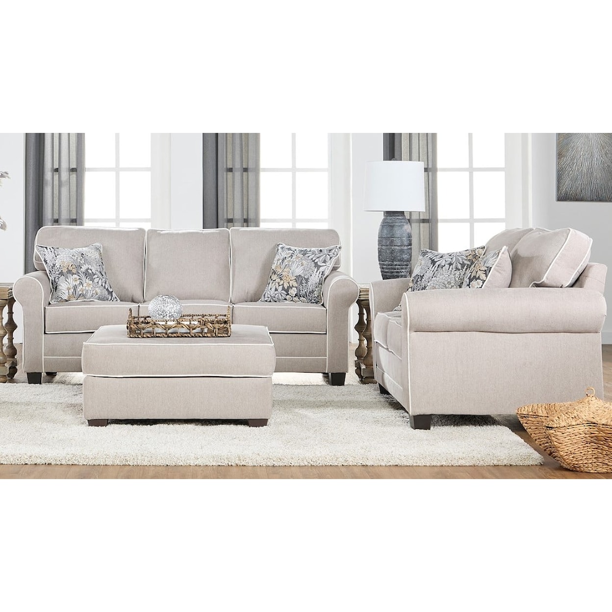 Hughes Furniture 3750 Sofa & Loveseat