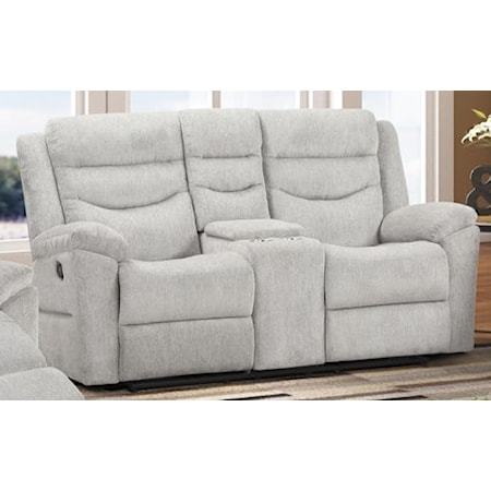 Manual Reclining Loveseat w/ Console