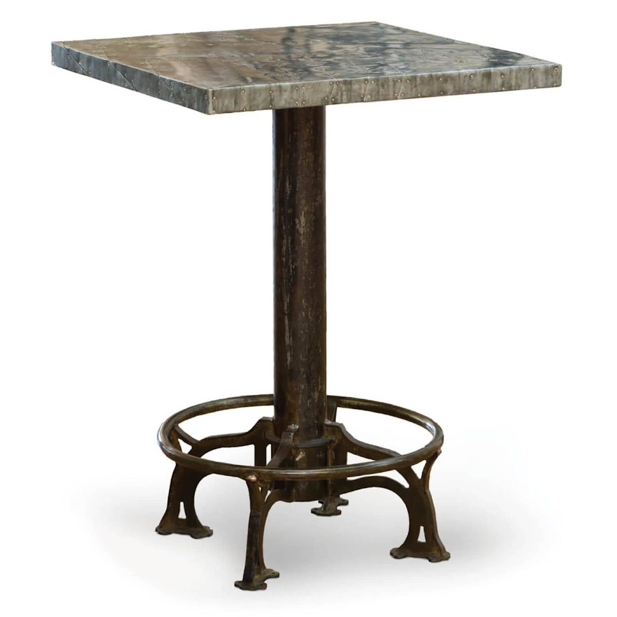 Regina-Andrew Design Regina-Andrew Design Zinc Cafe Table with Frankenstein Top