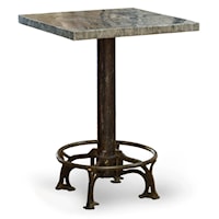 Zinc Cafe Table with Frankenstein Top