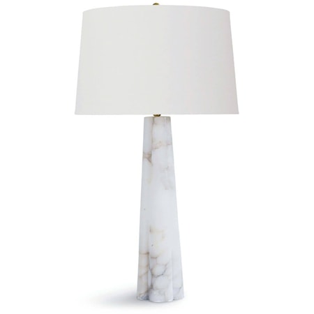 Quatrefoil Alabaster Table Lamp Large