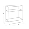 Regina-Andrew Design Regina-Andrew Design Mirage 3 Shelf Side Table