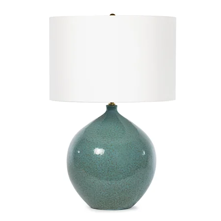 Sylvia Ceramic Table Lamp (Aqua)