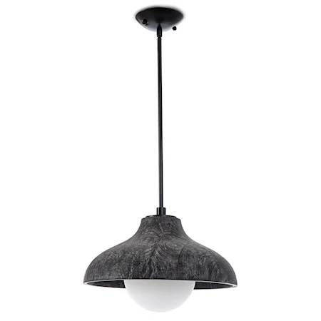 Coastal Living Surfside Wood Pendant (Ebony)