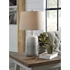 Sam's Furniture Ashley Lamps Marnina Taupe Ceramic Table Lamp