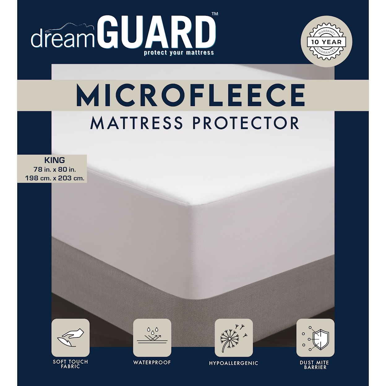 Sam's Furniture DreamGuard DreamGuard KG Microfleece Mattress Protector