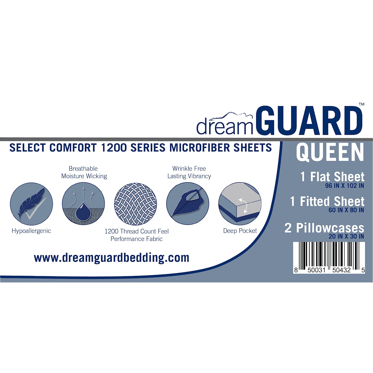 Sam's Furniture DreamGuard  DreamGuard Queen Microfiber Sheets