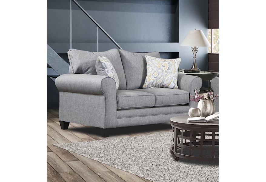 4200 Magnolia Sly Tweed Loveseat by Magnolia Upholstery Design at Sam's Appliance & Furniture