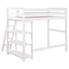 Coaster 46008 3-Shelf Wood Twin Loft Bed White