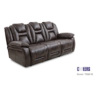 Dual Power Reclining Sofa with Power Headrests