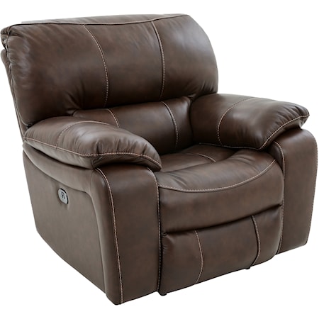 Casual Recliner with Pillow Arms