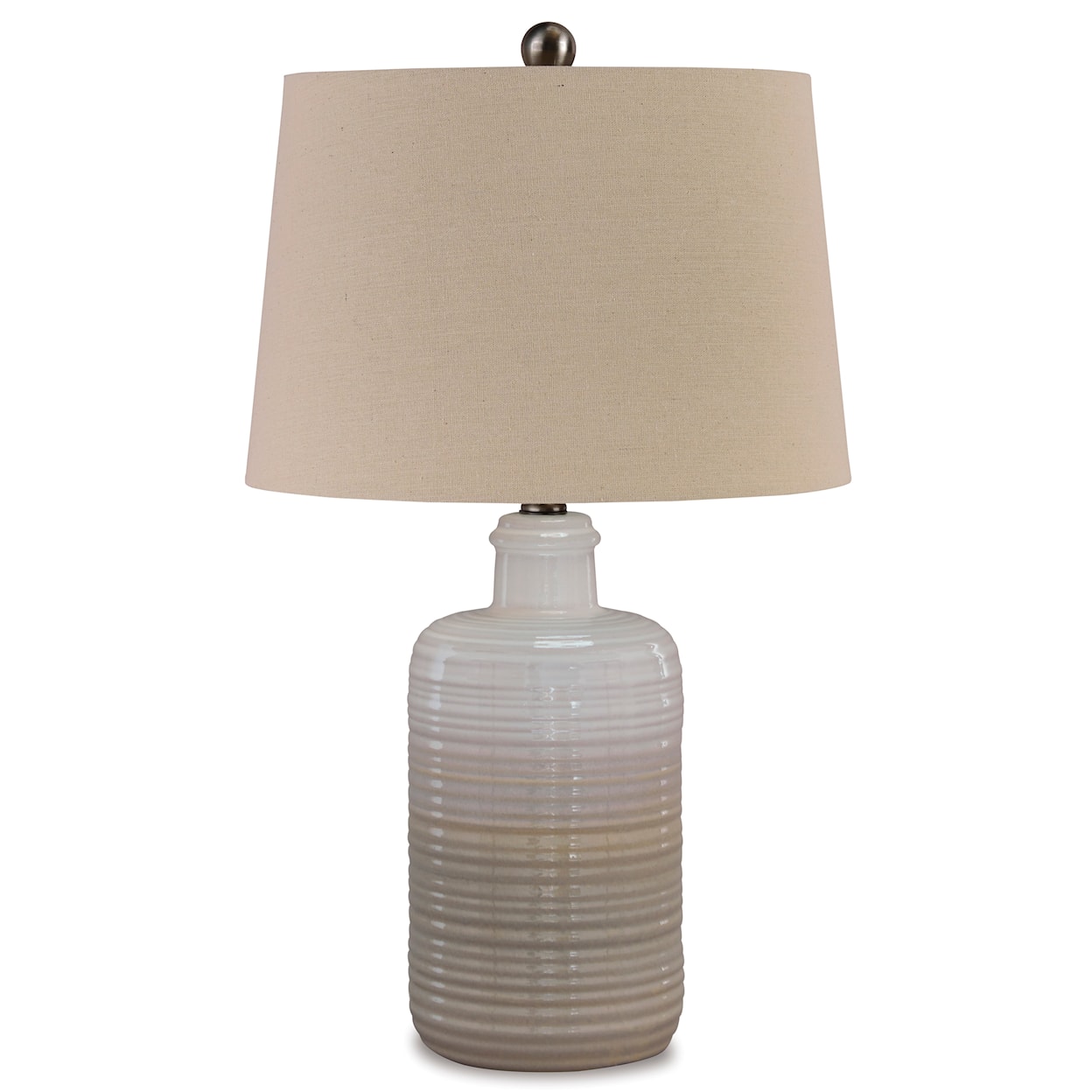 Sam's Furniture Ashley Lamps Marnina Taupe Ceramic Table Lamp