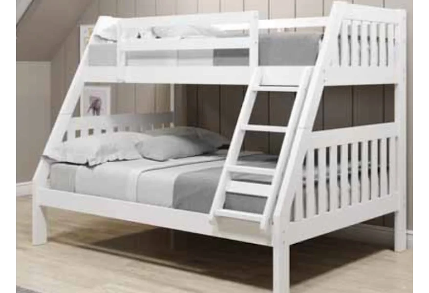 1018 Twin over Full Bunk Bed by Donco Trading Co at Sam's Appliance & Furniture