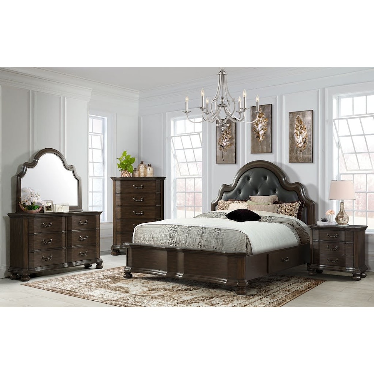 Elements International Avery- Queen Bedroom Group