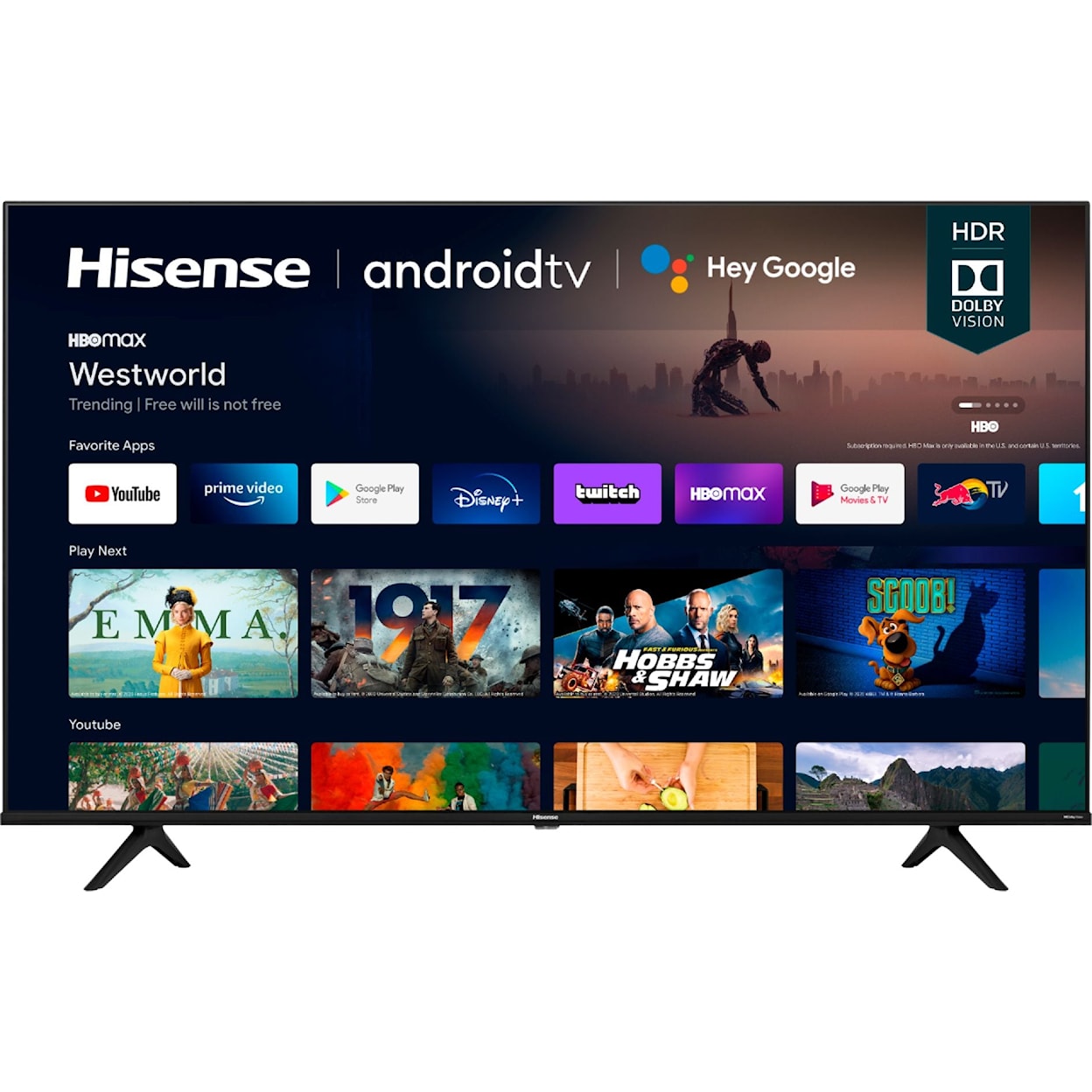 Hisense Class A6G Hisense - 43" Class A6G Series LED 4K UHD 