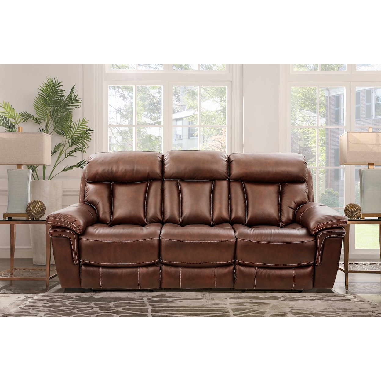 Cheers 9597 Reclining Sofa with Pillow Arms