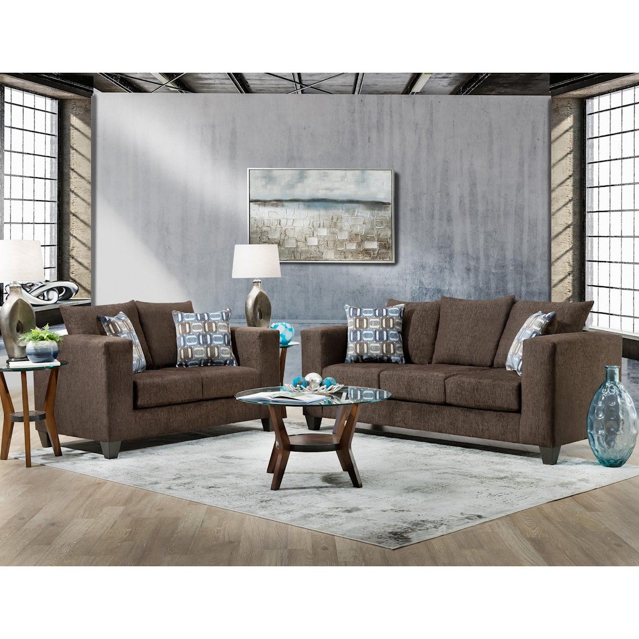 Delta Furniture Manufacturing 1900 Gretna Loveseat