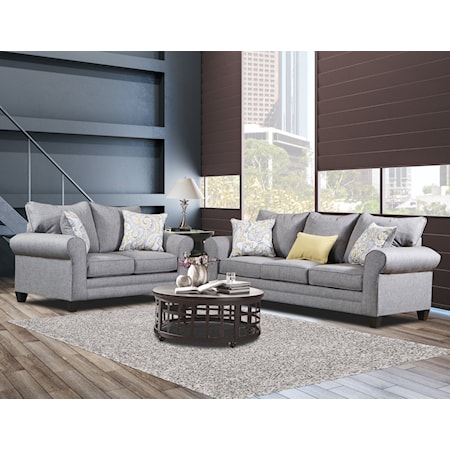 Sly Tweed Sofa and Loveseat