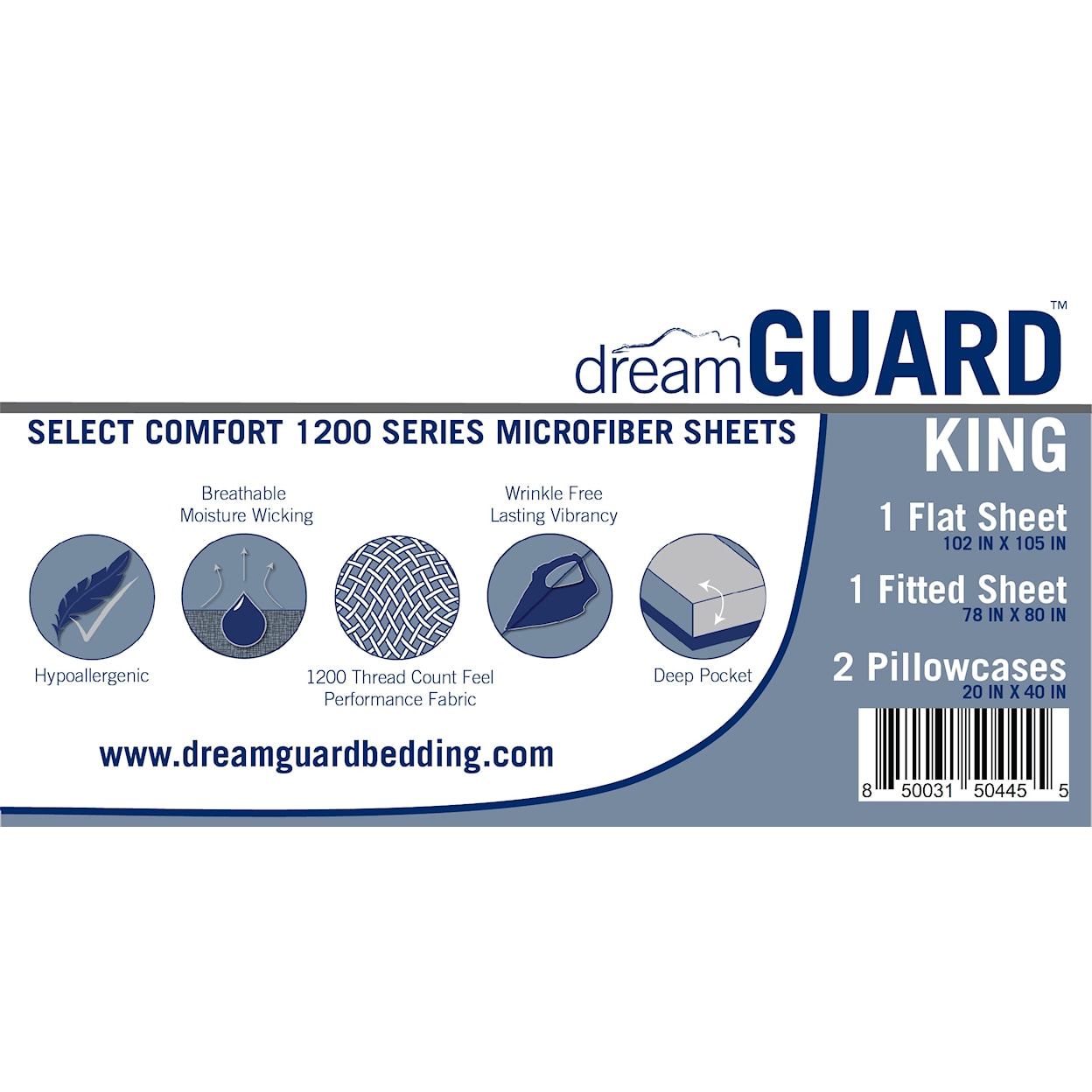 Sam's Furniture DreamGuard  DreamGuard King Microfiber Sheets