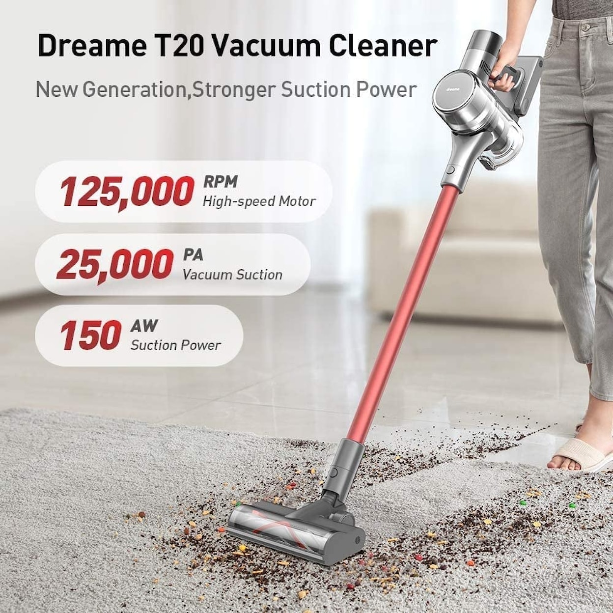 Sam's Furniture Vacuum Dreametech T20 Cordless Stick Vacuum