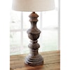 Sam's Furniture Ashley Lamps Magaly Brown Faux Wood Table Lamp