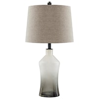 Nollie Gray Glass Table Lamp