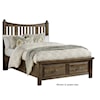 Virginia House Mt Airy Queen Slat Poster Storage Bed