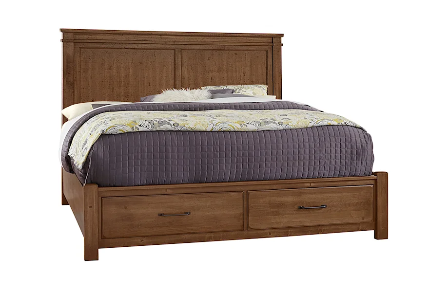Cool Rustic California King Mansion Storage Bed by Artisan & Post at Zak's Home