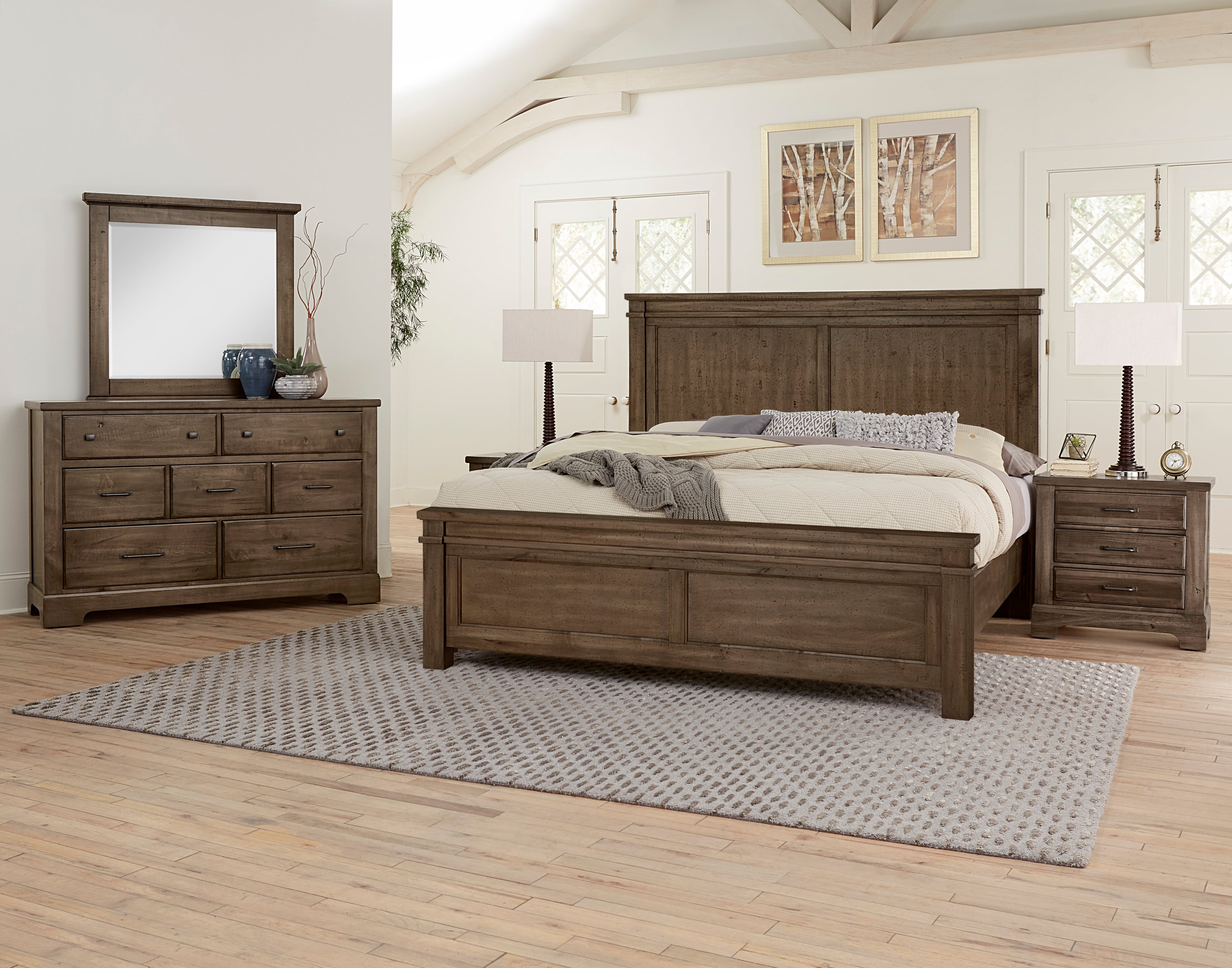 Artisan & Post Cool Rustic California King Panel Mansion Bed