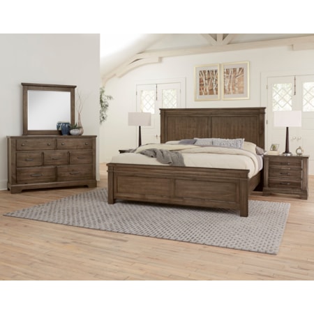 California King Panel Bed