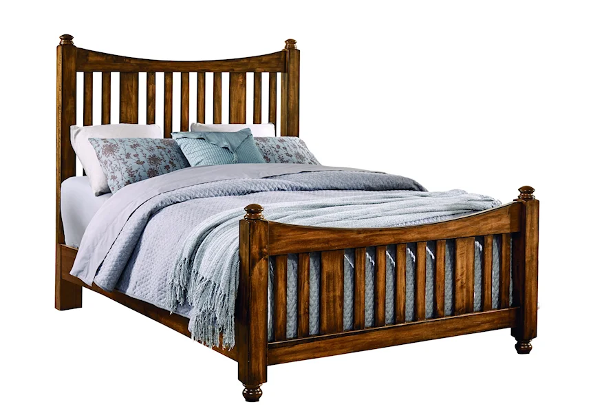 Maple Road California King Slat Poster Bed  by Artisan & Post at Esprit Decor Home Furnishings