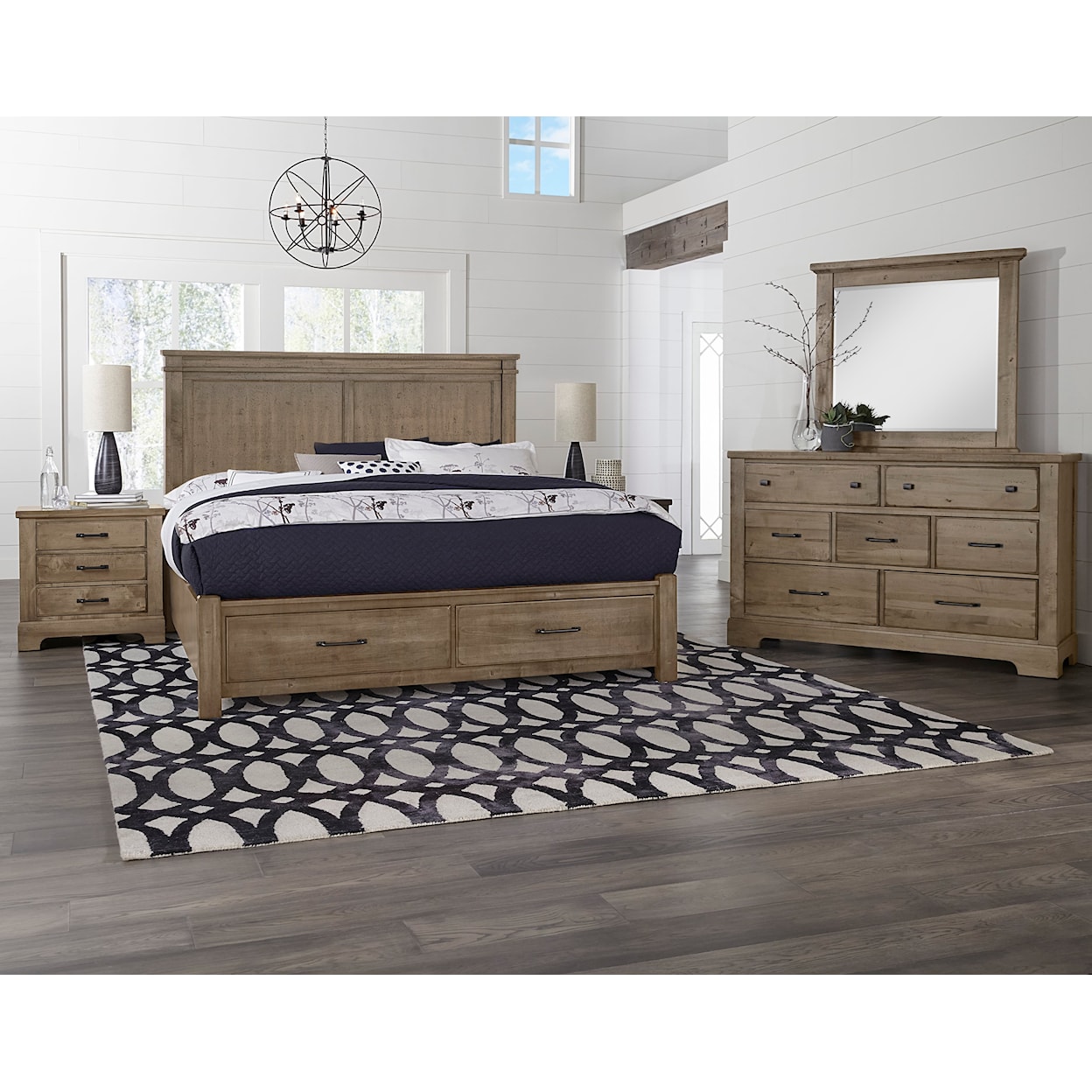 Artisan & Post Cool Rustic California King Mansion Storage Bed