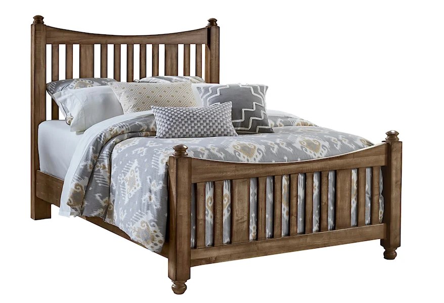 Maple Road California King Slat Poster Bed  by Artisan & Post at Esprit Decor Home Furnishings