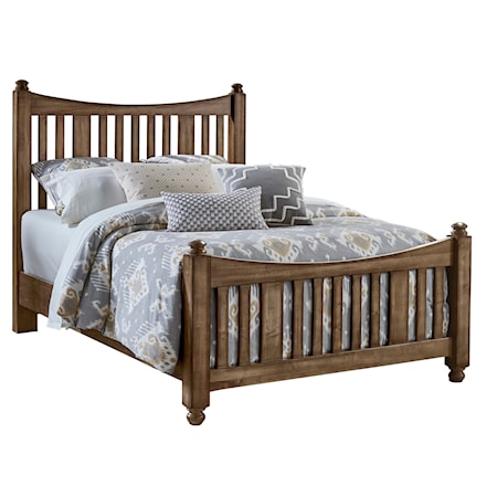 California King Slat Poster Bed