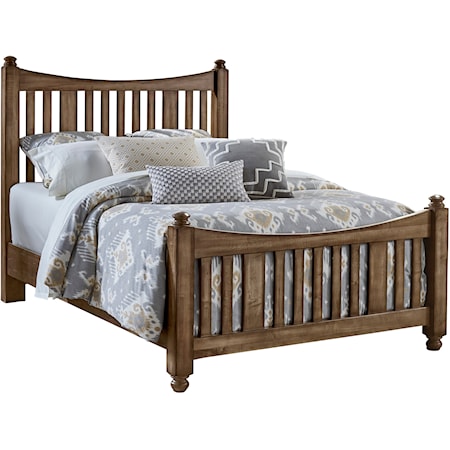 Traditional California King Slat Poster Bed