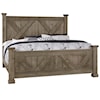 Artisan & Post Cool Rustic California King Barndoor Panel Bed