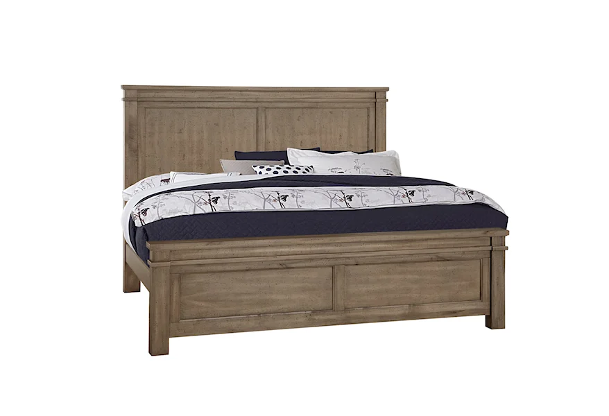 Cool Rustic California King Panel Bed by Artisan & Post at Esprit Decor Home Furnishings