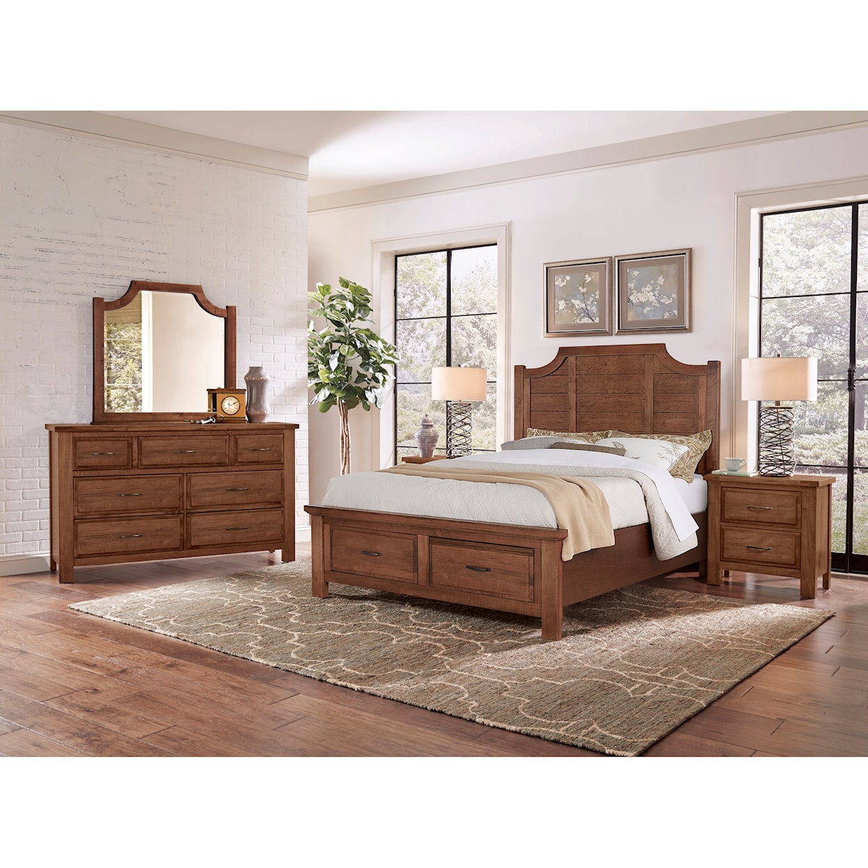 Artisan & Post Summit Road King Scalloped Storage Bed